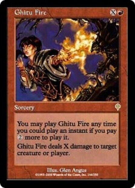 MTG 1x Ghitu Fire Invasion card MTG Magic the Gathering
