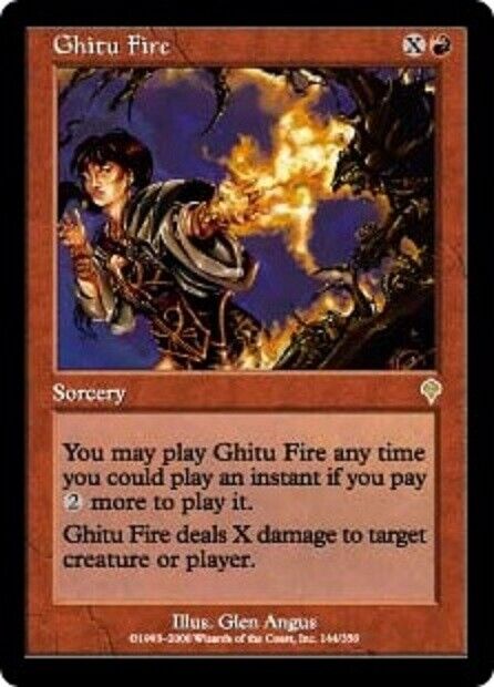 MTG 1x   Ghitu Fire Invasion card MTG Magic the Gathering
