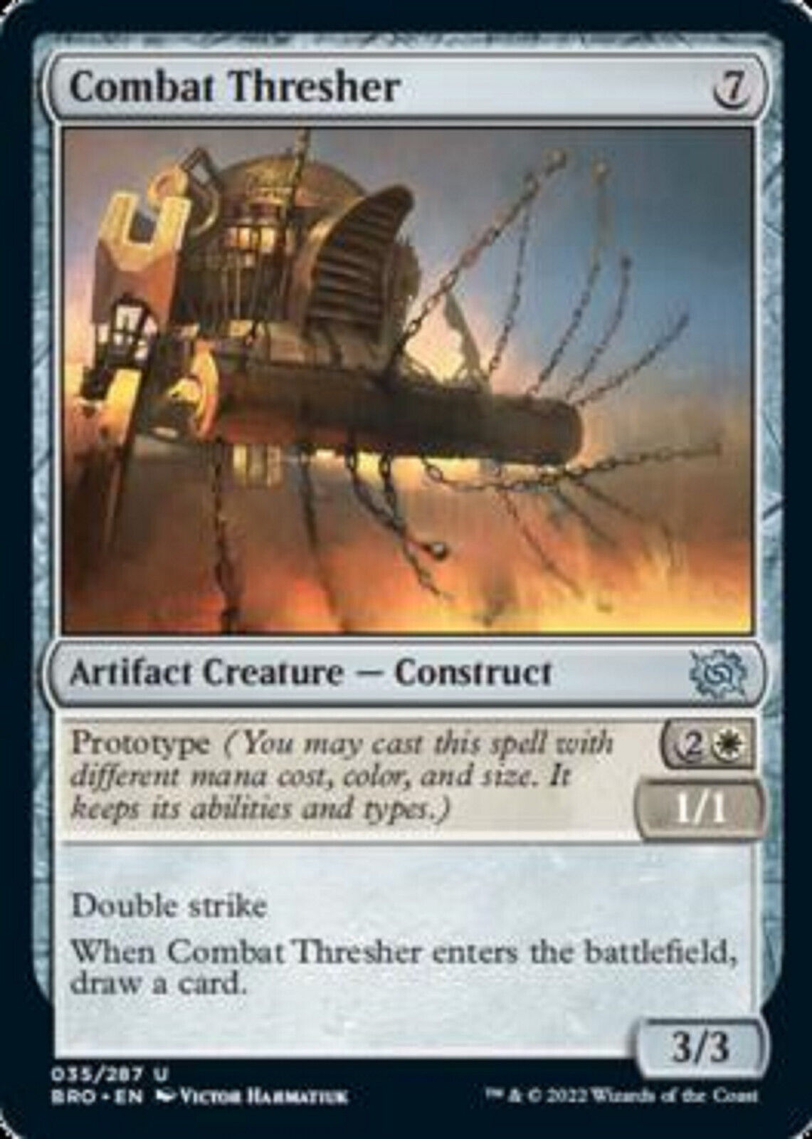 MTG MTG 1x Combat Thresher The Brothers' War Magic the Gathering