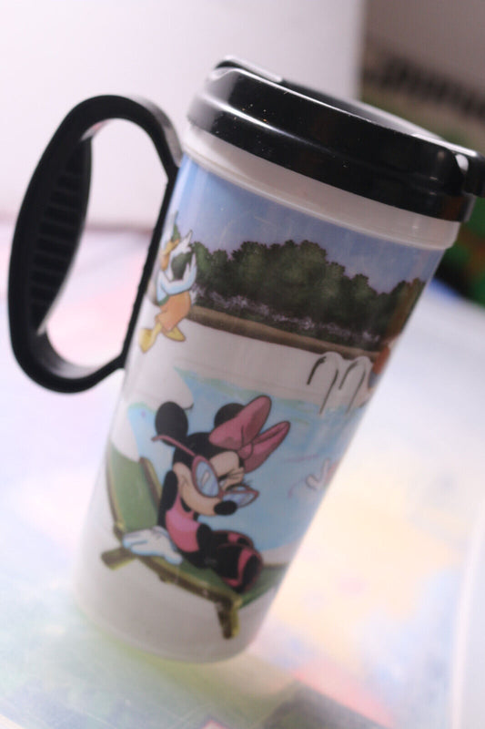 Disney Parks Travel Mug Let The Memories Begin Refillable Souvenir Cup Lid Black