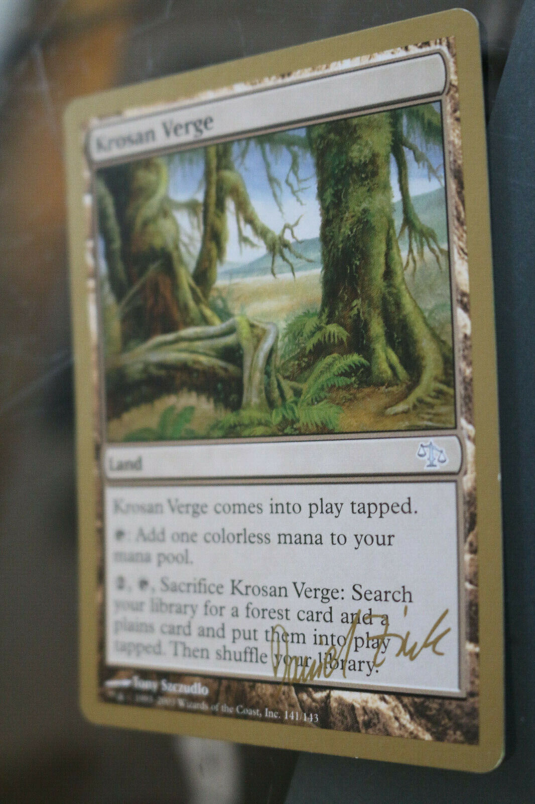 MTG Krosan Verge Daniel Zink SB World Championship Decks 2003 card MTG Omniphustoys MTG Krosan Verge Daniel Zink SB World Championship Decks 2003 card MTG Omniphustoys