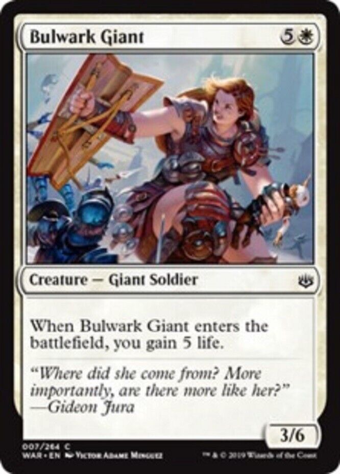 MTG MTG 1x Bulwark Giant FOIL War of the Spark Card Magic The Gathering NM