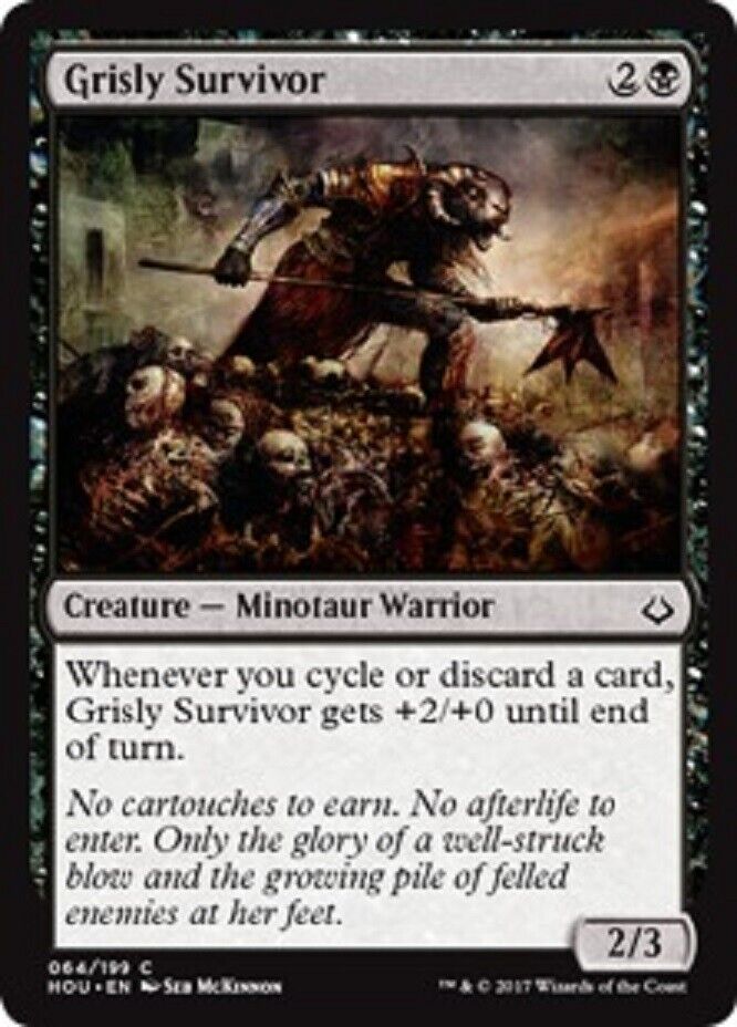 MTG MTG 4x Grisly Survivor Hour of Devastation cards Magic The Gathering