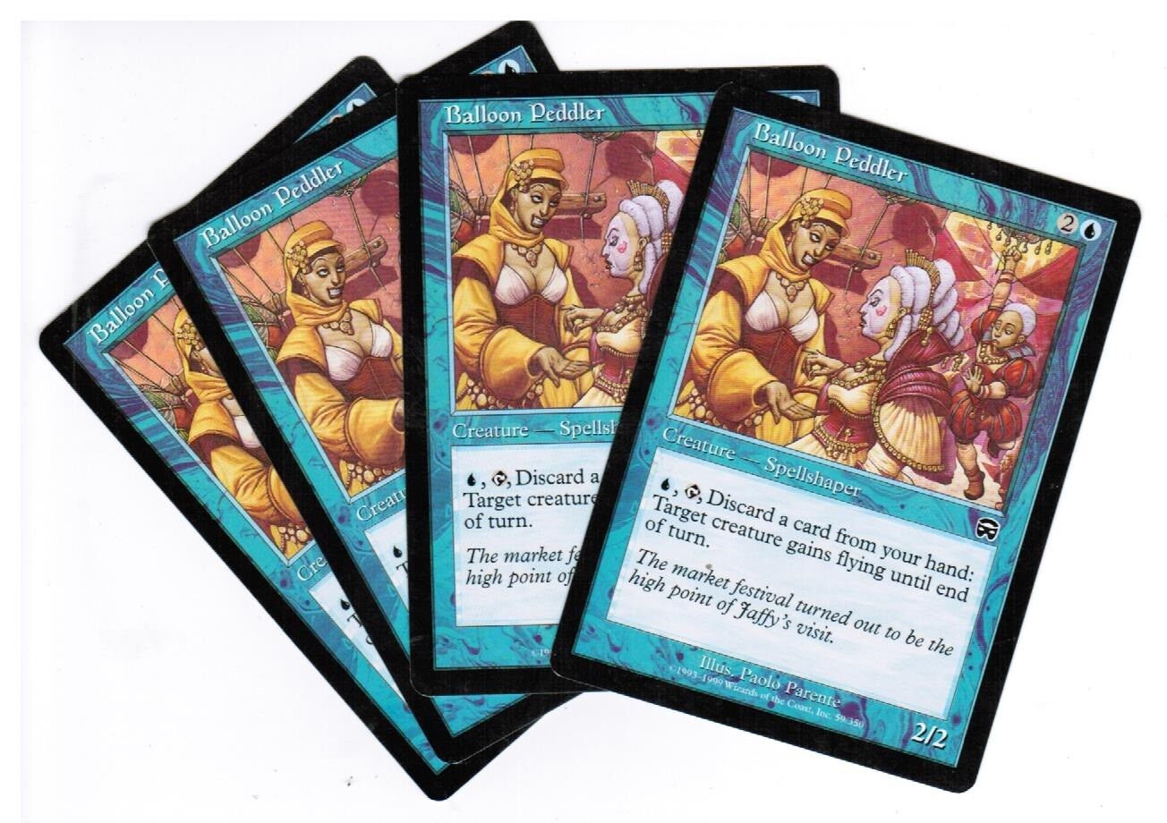 MTG MTG Balloon Peddler Mercadian Masques X4 4x Magic the GAthering Lo Omniphustoys MTG MTG Balloon Peddler Mercadian Masques X4 4x Magic the GAthering Lo Omniphustoys