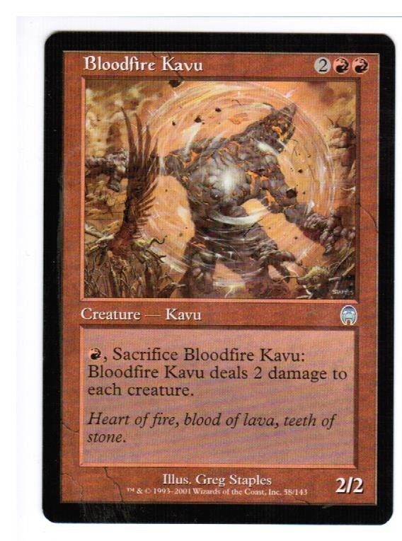 MTG 2x Bloodfire Kavu Apocalypse MTG NM Magic the Gathering Commander Omniphustoys MTG 2x Bloodfire Kavu Apocalypse MTG NM Magic the Gathering Commander Omniphustoys