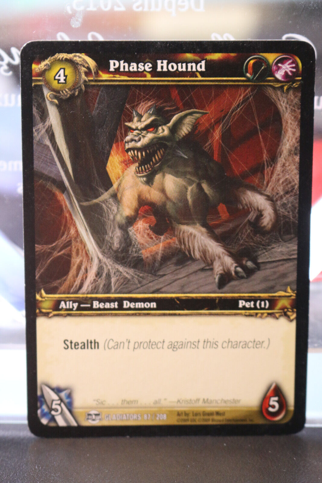 Phase Hound-Blood Of Gladiators-World Of Warcraft Tcg Wow – Omniphustoys