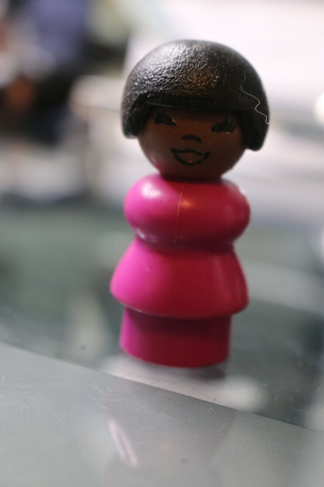 Vintage Fisher Price Little People Susan Sesame Street Lady Woman Figure Toy