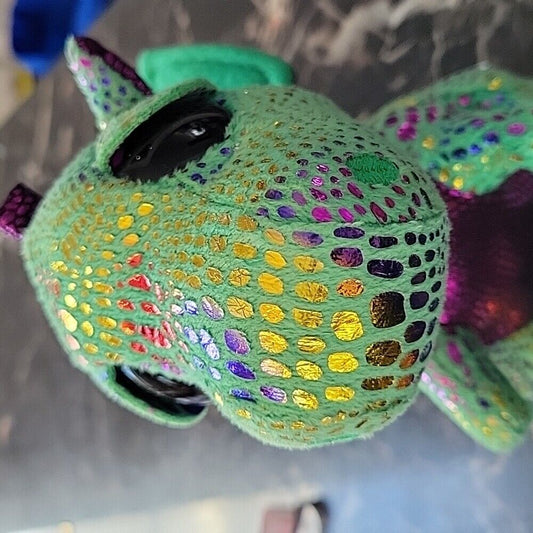 Ty Beanie Boos 6" Cinder Green Dragon Plush Stuffed Animal 2017 Toy W/ Tag