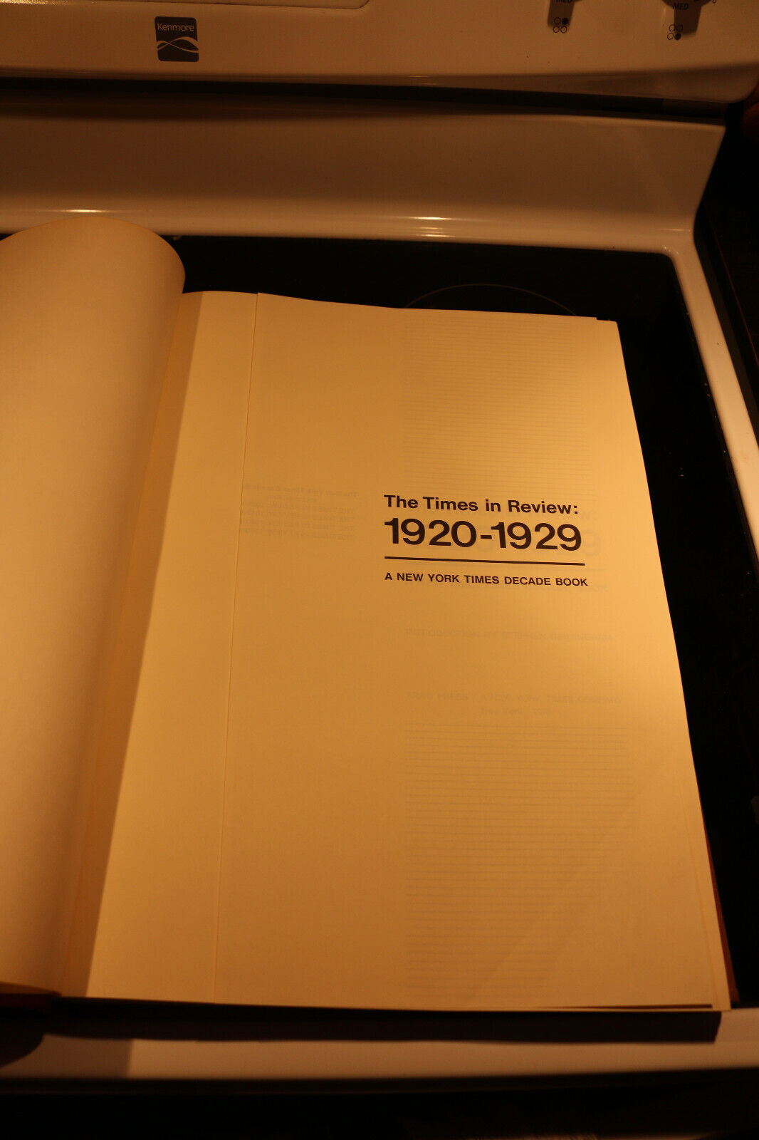 The New York Times Decade Heavylarge Book Times In Review 1920-1929 Vintage Rare