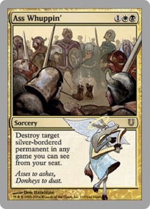 unhinged mtg cards MTG MTG 1x Ass Whuppin' Unhinged Rare Card Magic The Gathering Command – Omniphustoys