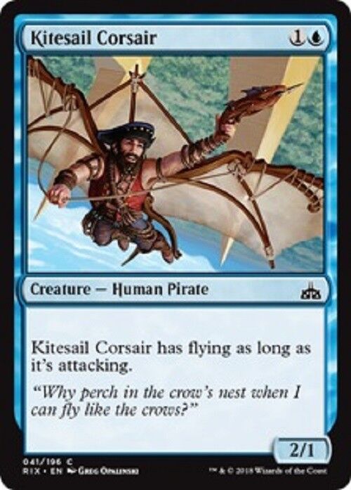 pirate cards mtg MTG 4x Kitesail Corsair Humain pirate Rivals of Ixalan MTG Magic the g – Omniphustoys