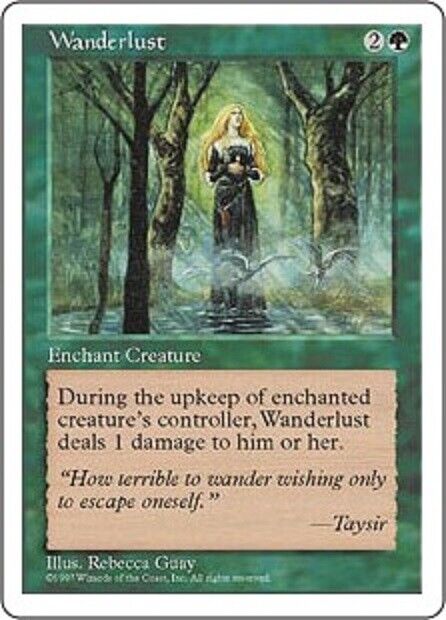 MTG 1x Wanderlust Fifth Edition MTG Magic the Gathering