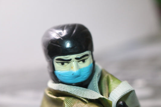 Vintage ninja 1980's Clip Hugger Clippie Small Mini figure Soft Toy