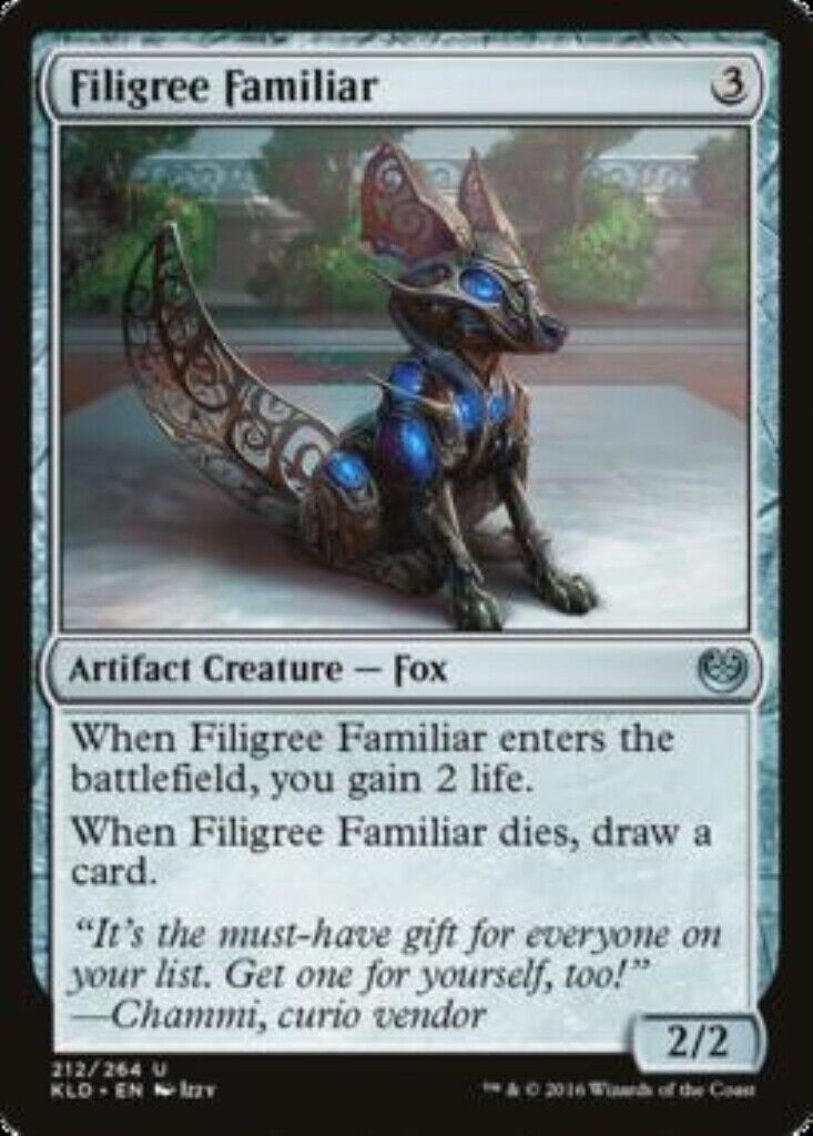 MTG MTG 1x Filigree Familiar Kaladesh Card Magic The Gathering