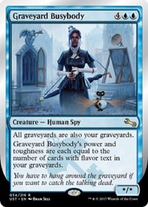 MTG 1x Graveyard Busybody UNSTABLE NM Card MTG Magic RARE