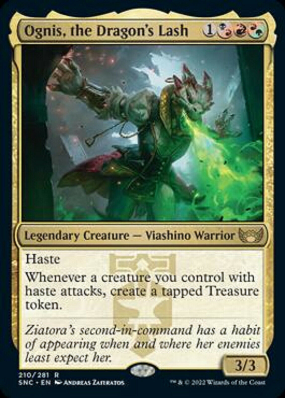 MTG MTG 1x Ognis, the Dragon's Lash Streets of New Capenna Card Magic