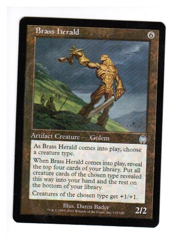 MTG 1x Brass Herald Apocalypse MTG NM Magic the Gathering Commander