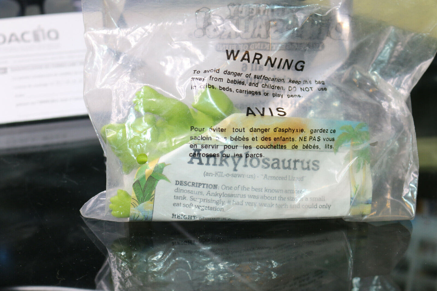 Vintage 1988 Playskool Definitely Dinosaurs Ankylosaurus Dinosaur Toy Sealed