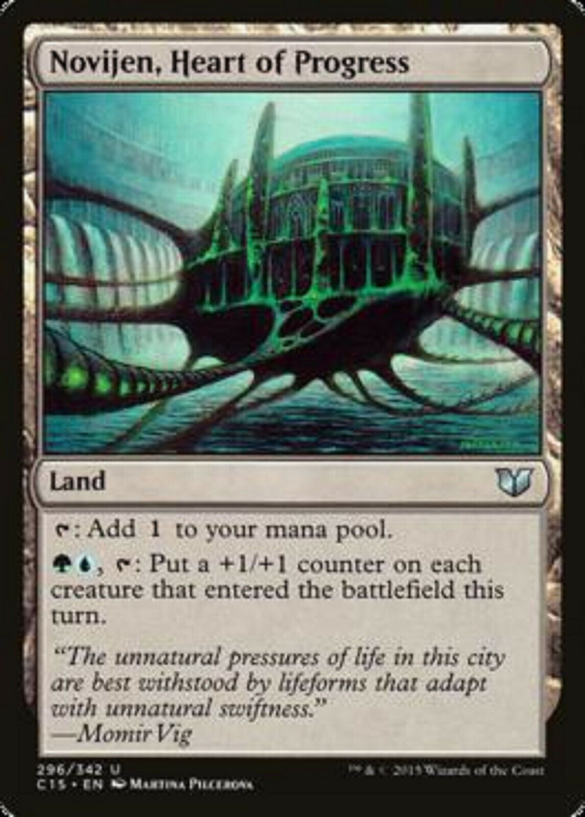 MTG MTG 1x Novijen, Heart of Progress Commander 2015 card Magic the gathering