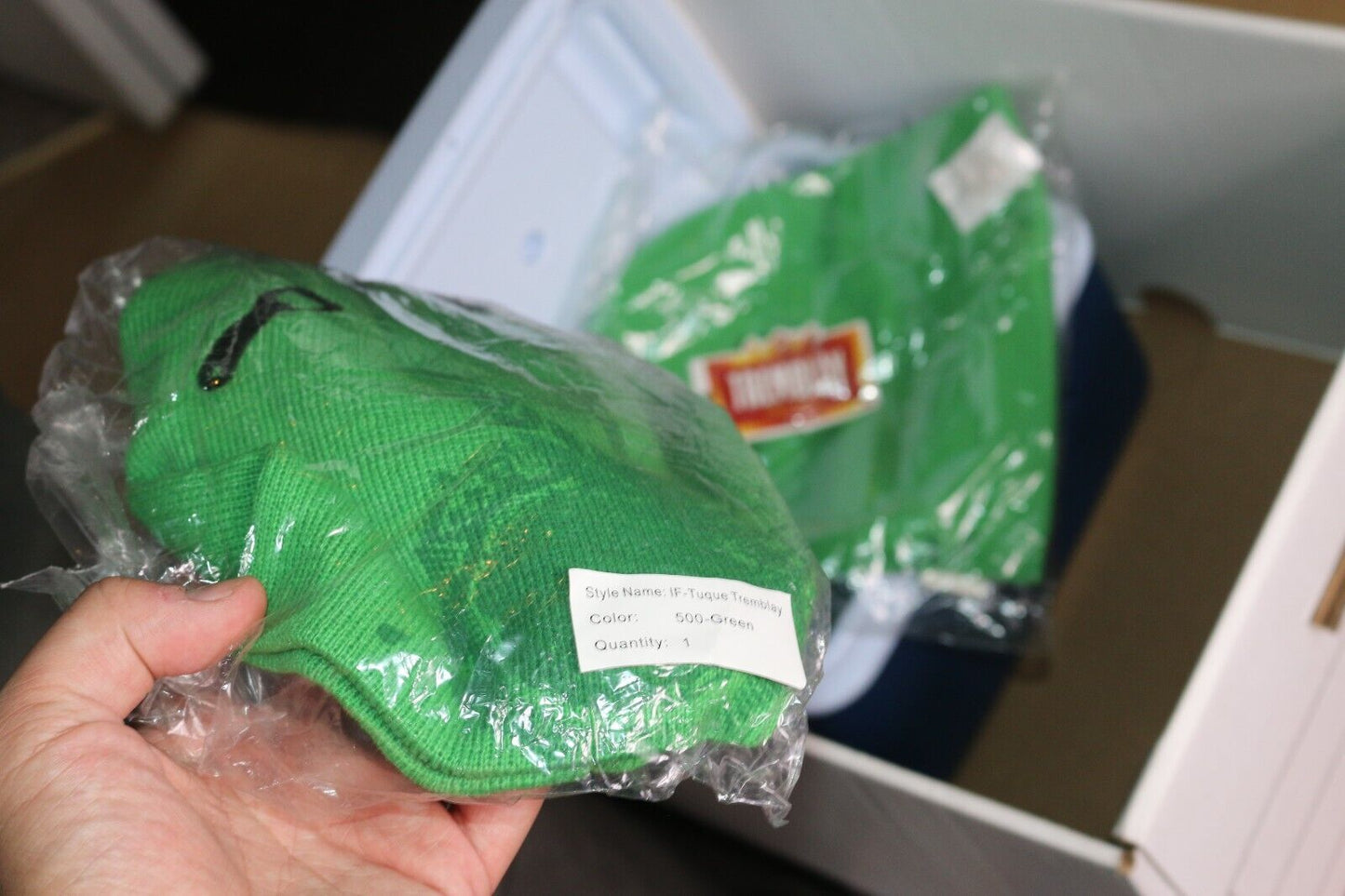 Winter Hat Tremblay Biere Blanche Toque Eager Beer Tuque New Green Tag Pubiclity