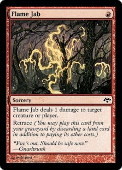 MTG 2x Flame Jab Eventide Magic the Gathering cards