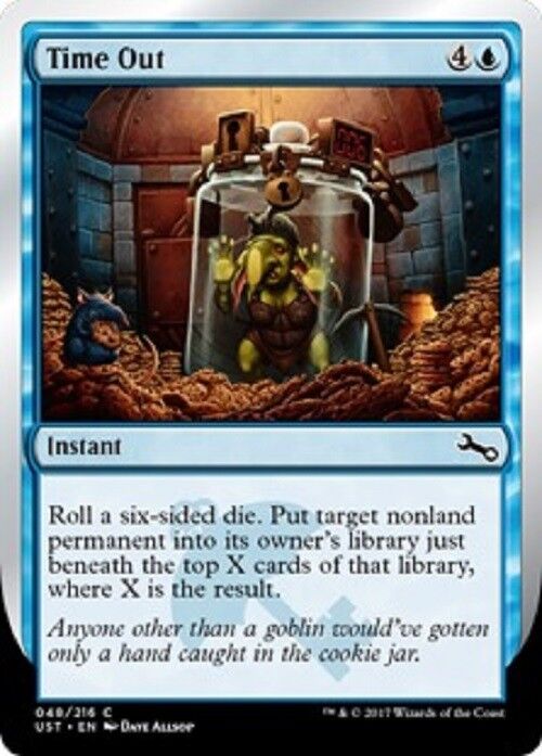 MTG 4x mtg Time Out Unstable cards Magic the Gathering NM MTG 4x mtg Time Out Unstable cards Magic the Gathering NM