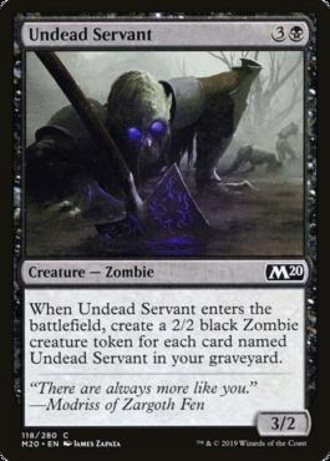 MTG MTG 4x Undead Servant Core Set 2020 cards Magic The Gathering