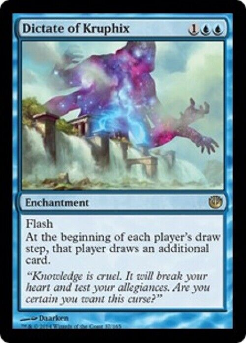 mtg journey into nyx cards MTG 1x Dictate of Kruphix Journey into Nyx Card MTG Magic the Gatherin – Omniphustoys