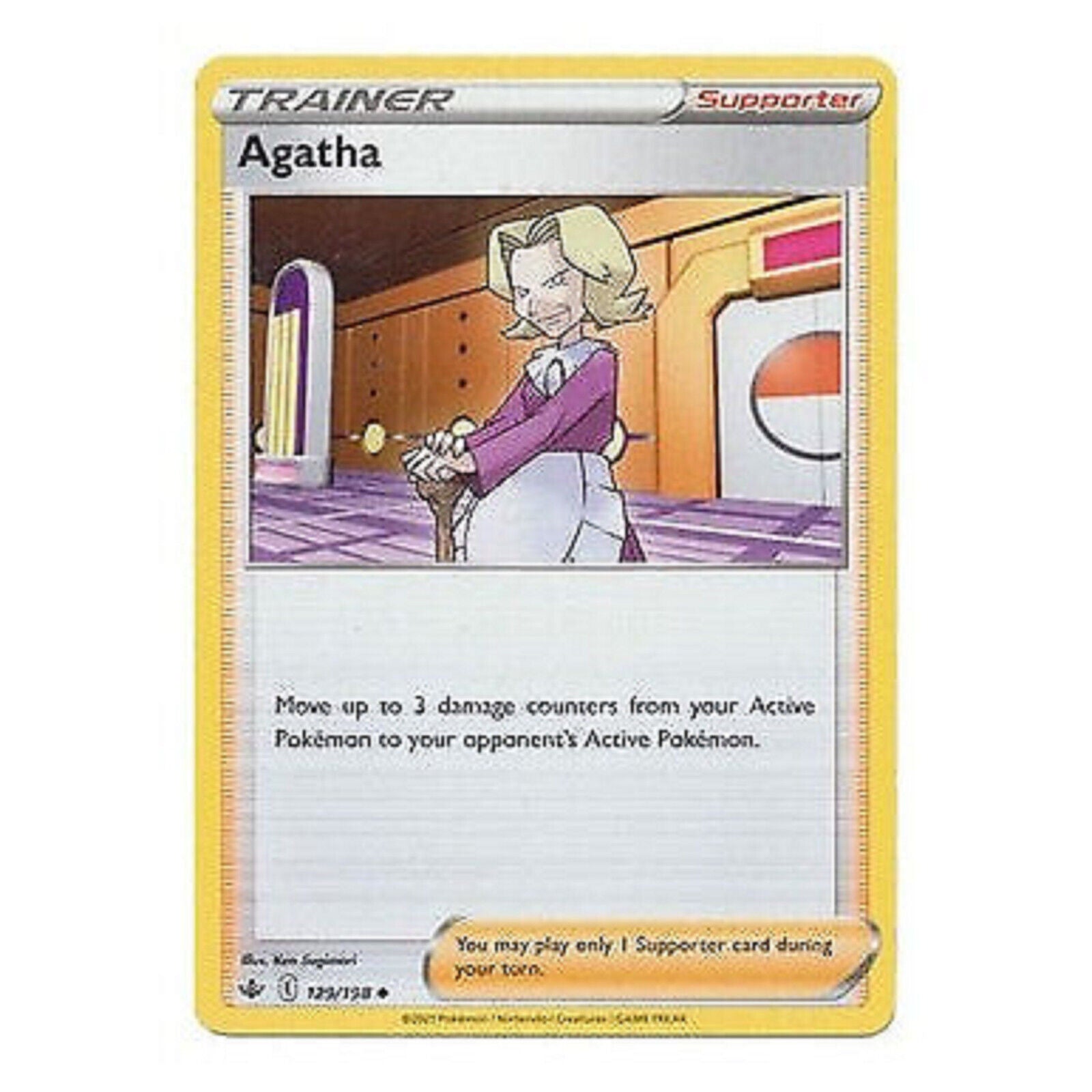 Agatha -129/198 - Trainer - Pokemon - Chilling Reign