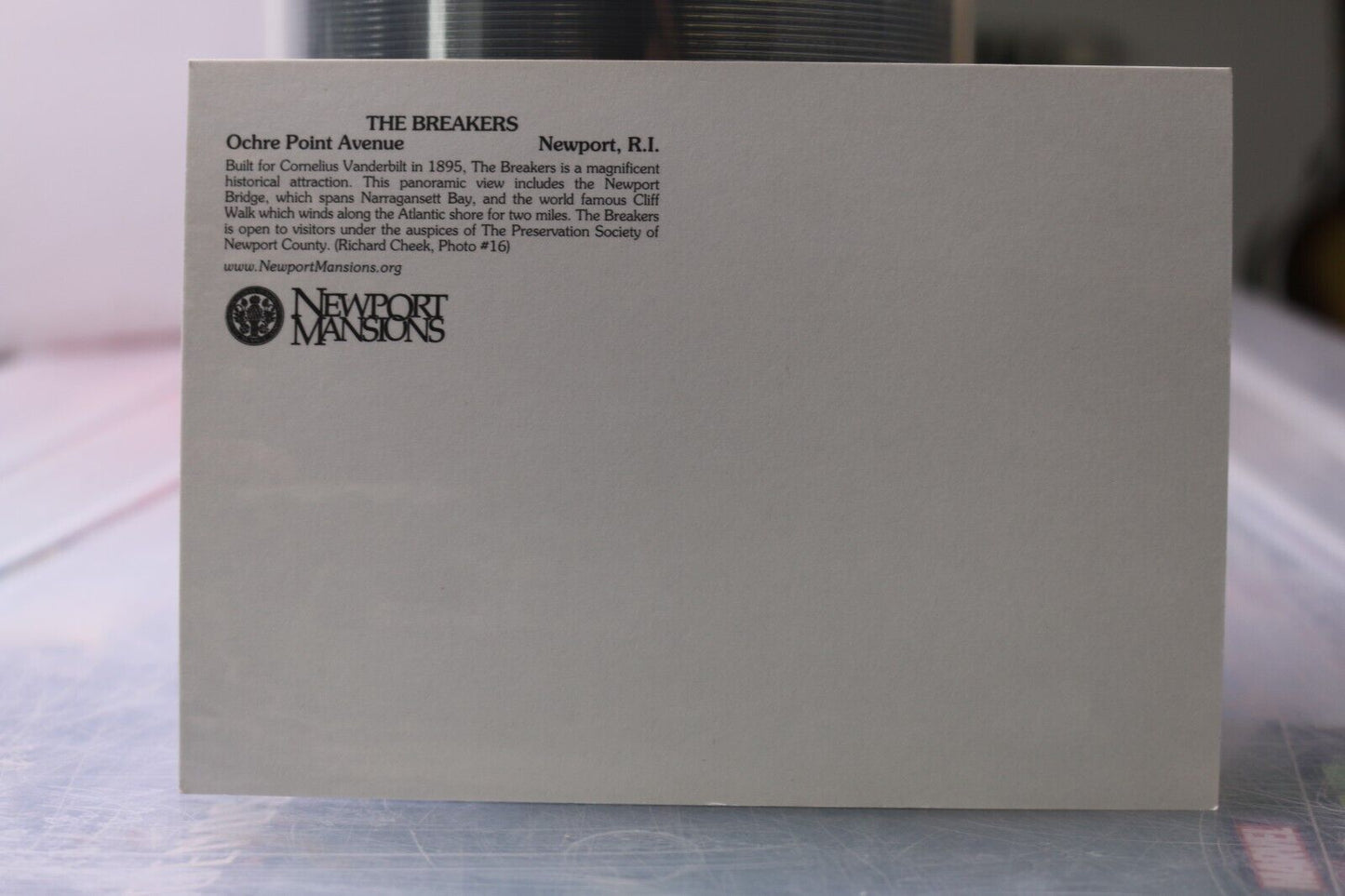 Vintage Post Card The Breakers Ochre Point Avenue Newport, Mansons R.I.