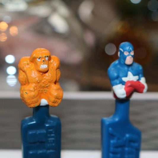 Vintage 1999 Pokemon 4 Popzoids Stick Lollipop Nintendo Topps Marvel Iron Man