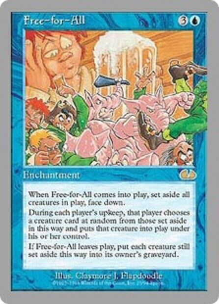 MTG 1x Free-for-All Unglued card MTG Magic the Gathering Omniphustoys MTG 1x Free-for-All Unglued card MTG Magic the Gathering Omniphustoys