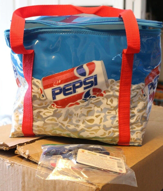 Vintage Soft Pepsi Icepack Cooler Vintage 1994 With Tag And Pass Keychain Mores