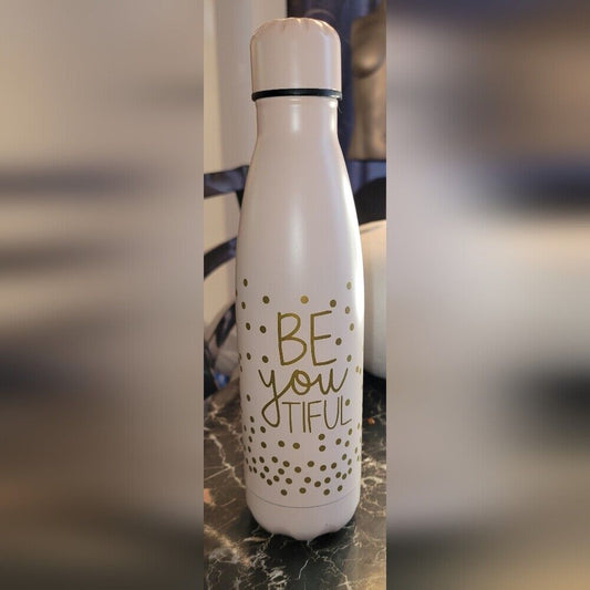 Be You Tiful Drinking Gym Sport Water Bottle Stainless Steel Bizou