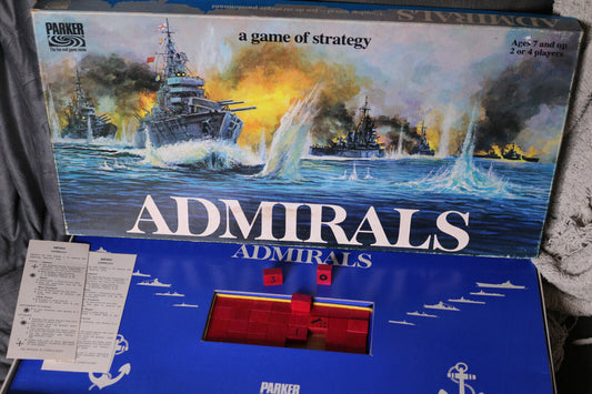 1972 Parker Brothers Admirals A Game Of Strategy Complete Excellent Contents #2