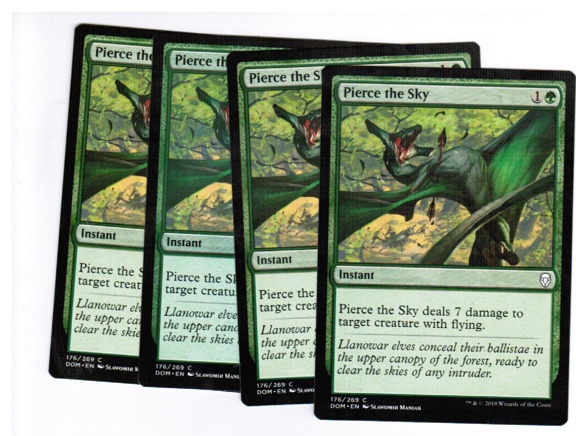 mtg dominaria green cards MTG 4x Pierce the Sky MtG Dominaria Unplayed Near Mint cards NM –  Omniphustoys