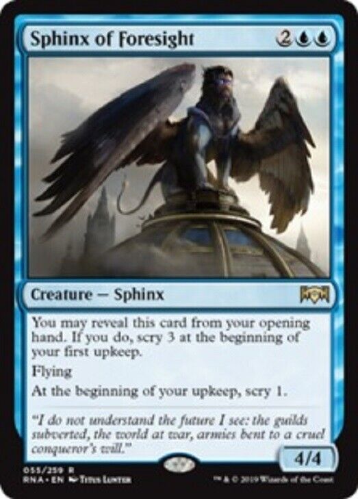 MTG MTG 1x Sphinx of Foresight Ravnica Allegiance Card Magic The Gathering