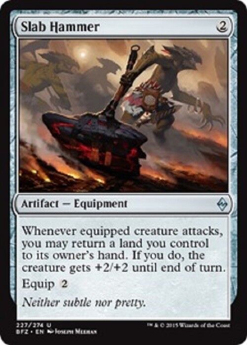 MTG MTG 1x Slab Hammer Battle for Zendikar card Magic The Gathering NM