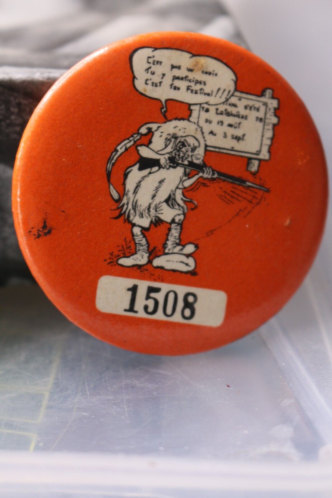 Vintage Macaron Pinback Québec Hunt Drawing Draw Chasse Chasseur