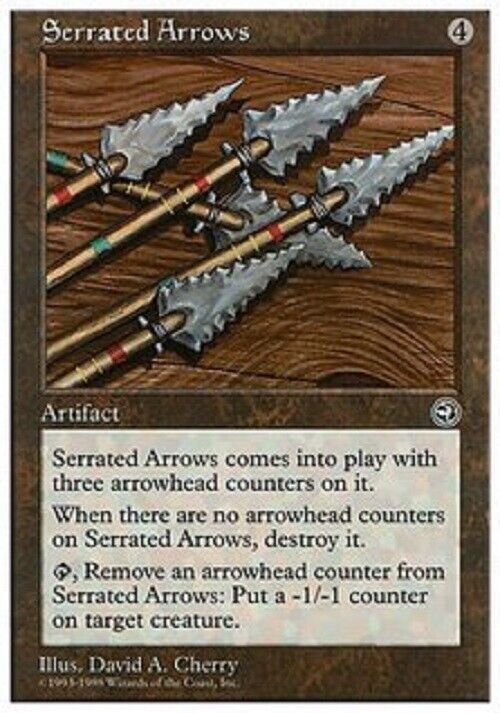 MTG MTG 1x Serrated Arrows Anthologies Magic The Gathering cards