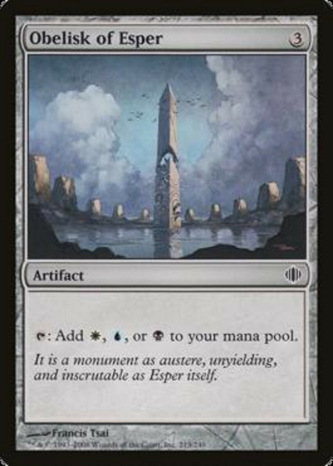 MTG 4x Obelisk of Esper Shards of Alara cards MTG Magic the Gathering –  Omniphustoys