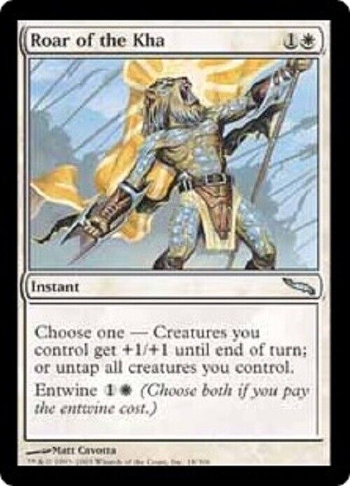 MTG Roar of the Kha Mirrodin MTG Magic the Gathering card MTG Roar of the Kha Mirrodin MTG Magic the Gathering card
