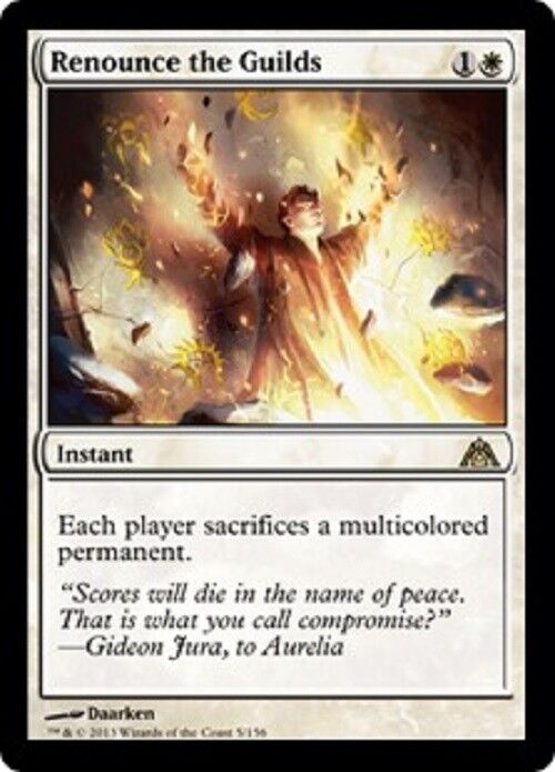 MTG MTG 1x Renounce the Guilds DGM Dragon's Maze card Magic The Gathering NM