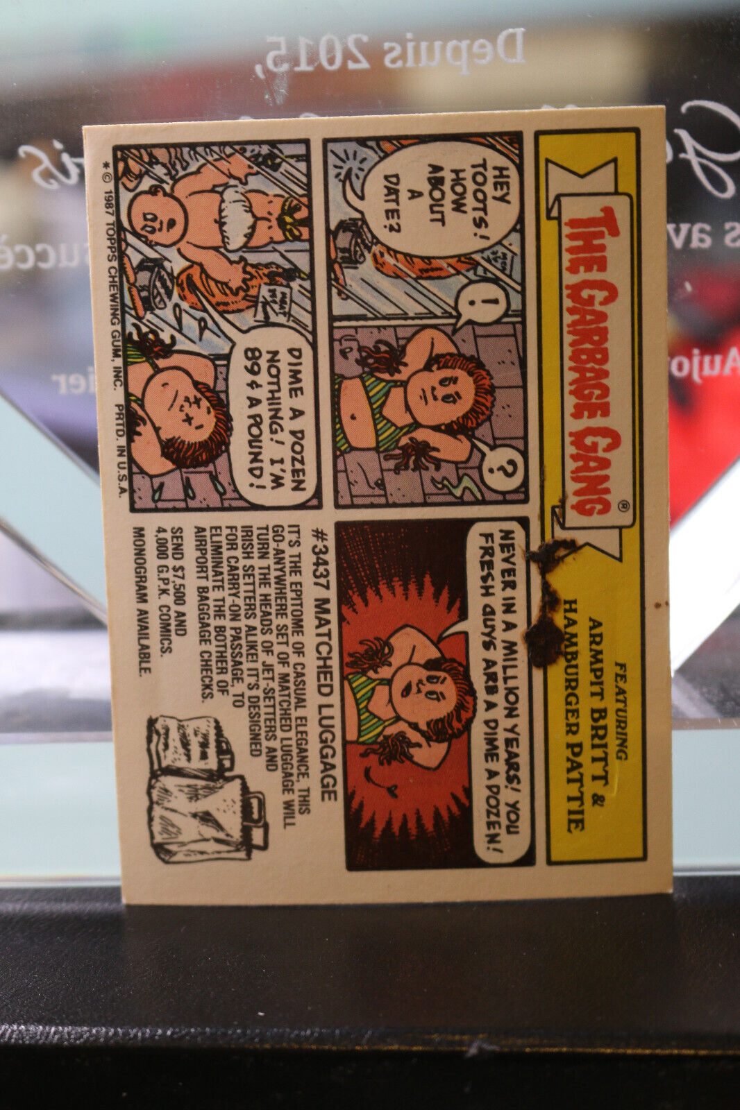 1987 Garbage Pail Kids - Series 10 - 387B Cora Corset #2