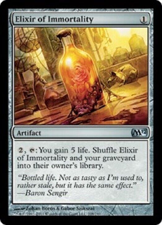 MTG Mtg x1 Elixir of Immortality Magic 2012 Core Set Magic the Gathering card