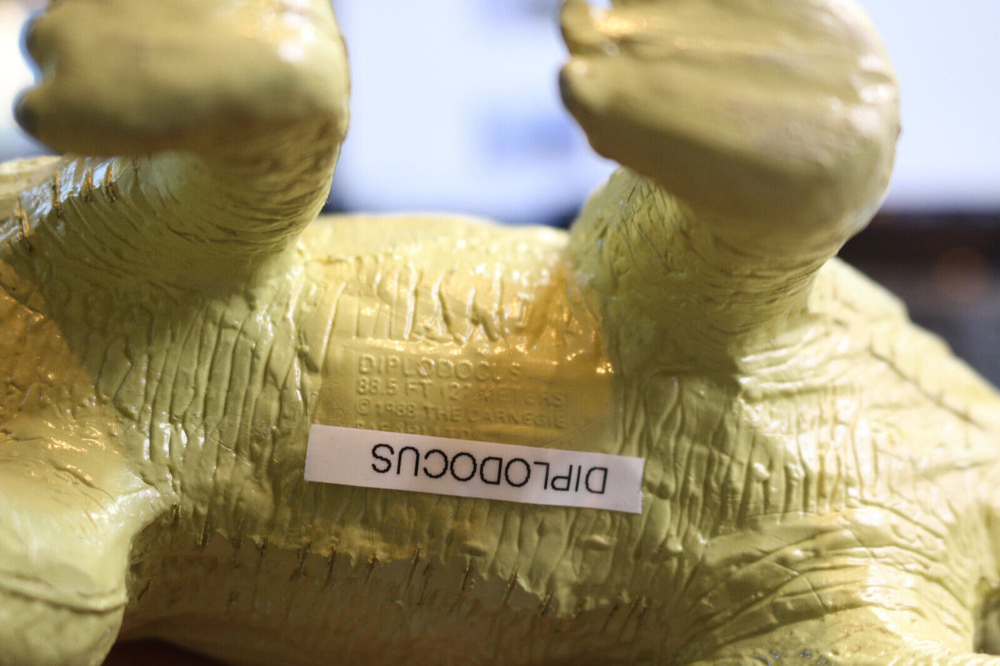 1988 The Carnegie Safari Ltd Diplodocus Weighted Dinosaur Figure W/ Tag