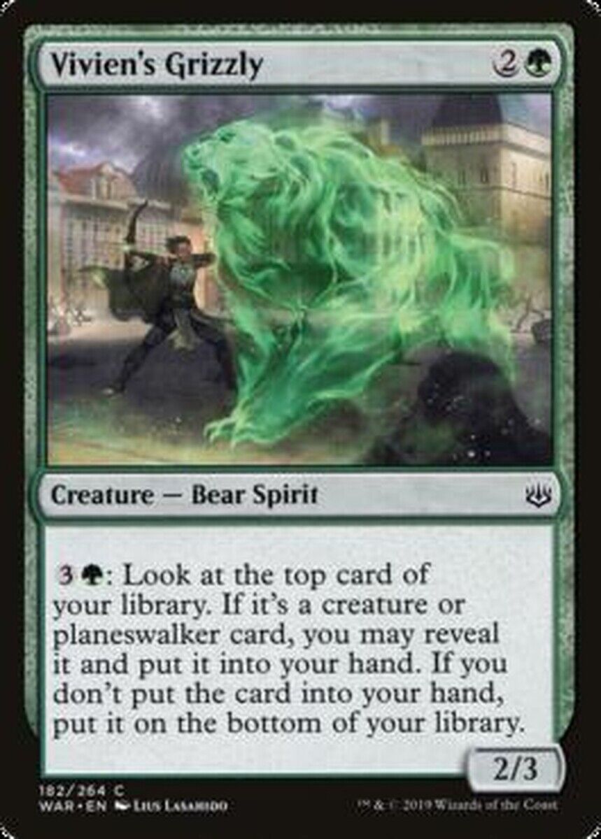 MTG Vivien's Grizzly War of the Spark Magic the Gathering 4x mtg cards