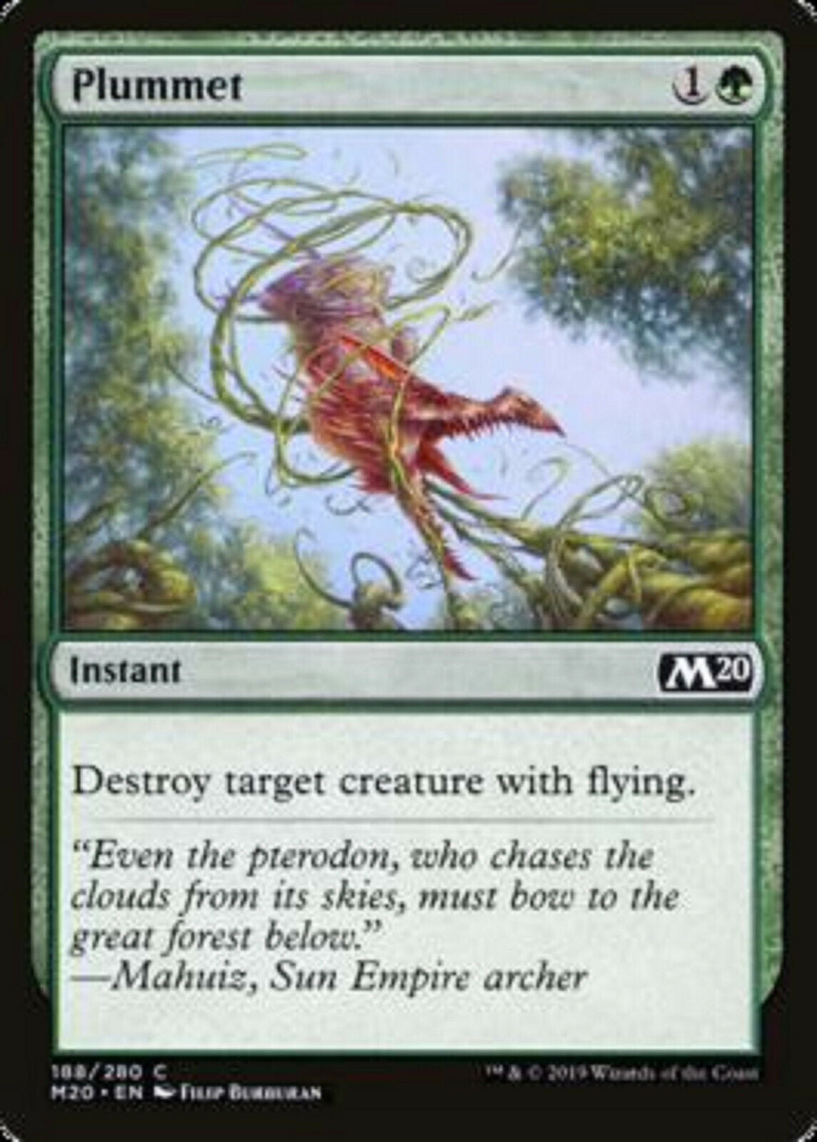 MTG MTG 4x Plummet Core Set 2020 cards Magic The Gathering Omniphustoys MTG MTG 4x Plummet Core Set 2020 cards Magic The Gathering Omniphustoys