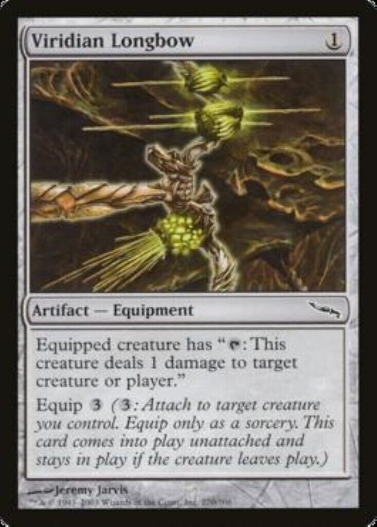 MTG 1x MTG Viridian Longbow Mirrodin card Magic the Gathering