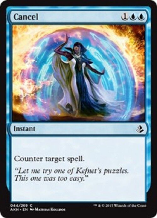 MTG 4x Cancel Amonkhet MTG Magic the gathering Blue Cards Omniphustoys MTG 4x Cancel Amonkhet MTG Magic the gathering Blue Cards Omniphustoys